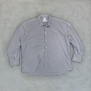 Comme des Garçons X Vetements Striped Cotton Poplin Packshot Shirt Women's M